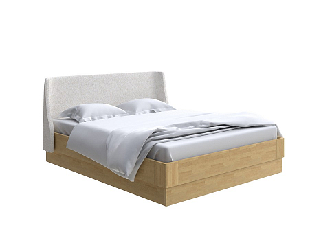Кровать полуторная Lagom Side Wood с подъемным механизмом - Кровать со встроенным ПМ механизмом. 