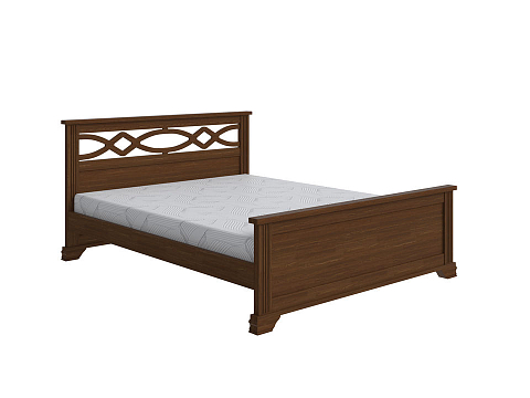 Двуспальная деревянная кровать Niko - Кровать в стиле современной классики из массива