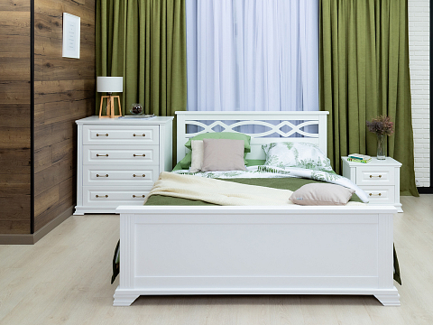 Кровать 200х200 с основанием Niko - Кровать в стиле современной классики из массива
